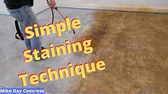 How To Stain Concrete Floors | Easy Diy Method
