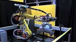FANUC R-1000iA Automotive Sub-assembly Re-spot Operation - FANUC Robotics Industrial Automation