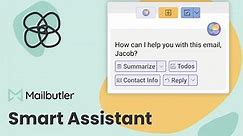 The Mailbutler AI Smart Email Assistant feature