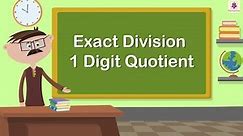 Exact Division (1-Digit Quotient) | Mathematics Grade 2 | Periwinkle