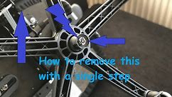 How to remove the base from the office chair