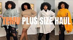 MASSIVE $350+ PLUS SIZE TEMU CLOTHING HAUL: Sweaters, Cardigans, Coats and More! | 3XL TO 4XL