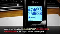 How to Unlock Samsung SGH-A107 in 5 Minutes! - Unlock Samsung A107 At&t GoPhone by Unlock Code