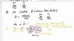 mass and volume flow rates: Concepts