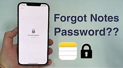 Forgot Your iPhone Notes Password? Here’s How To Reset It!