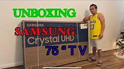 UNBOXING SAMSUNG SMART Tv 75 “/4K 7 Series