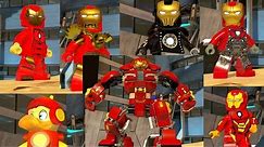ALL Iron Man Suits in LEGO MARVEL Superheroes 2!