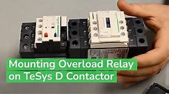 Mounting LRD Overload Relay to TeSys D Series Contactor | Schneider Electric Support