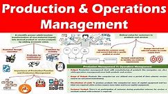 Production and Operations Management - Understanding the concept.