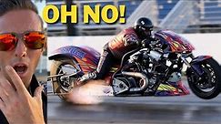 Top Fuel Harley Gone Wrong!
