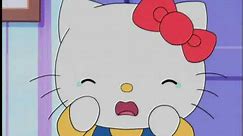 Hello Kitty is crying saying sorry