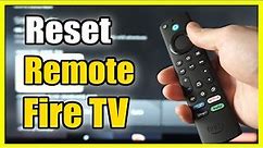 How to Reset Amazon Fire TV Remote & Fix Problems (Easy Method)
