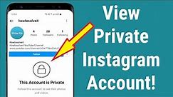 Is it Possible To View Private Instagram Account Without Following Them? - Howtosolveit