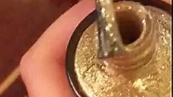 Silver,gold and black nail art tutorial