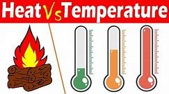 Differences between Heat and Temperature.
