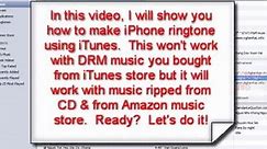 How To Make iPhone Ringtone using iTunes Without Jailbreaking It.