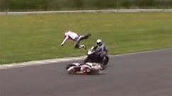 WATCH: Motorcyclist Does Somersault After Being Flung Into Air During Race