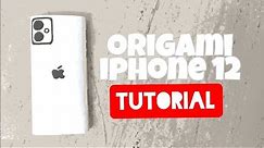 HOW to make iPHONE 12 with PAPER!!! [Origami Tutorial] NO GLUE EASY to make!?