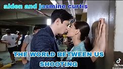 Actual shooting kissing scene ni Alden Richard at Jasmine Curtis-Smith