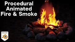 Procedural Animated Fire & Smoke 🔥 (Blender Tutorial)
