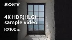 4K HDR(HLG) sample video | RX100 VII | Sony | Cyber-shot