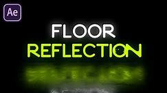 After Effects Tutorial: Floor Reflection in Adobe After Effects