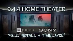 Incredible 9.4.4 JBL Synthesis Home Theater Install Timelapse | Dolby Atmos w/ Sony 715ES