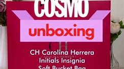 Cosmo Unboxing: CH Carolina Herrera Initials Insignia Soft Bucket Bag