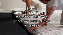 Pro tips for setting up an 8x10 or 9x12 Ruggable rug. ✨ #ruggablerug #rugrollouts