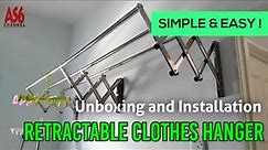Unboxing and Installation of Retractable Clothes Hanger | SIMPLE and EASY ! Cara Memasang Ampaian