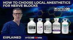 How to Choose Local Anesthetics for Nerve Blocks - Crash course with Dr. Hadzic
