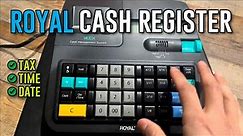 How To Program Tax, Time & Date On Royal Cash Regisister 140DX