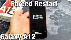 Galaxy A12: How to Force a Restart (Forced Restart) | Frozen or Stuck Screen?