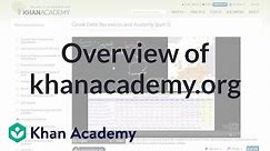 Overview of KhanAcademy.org