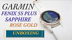 Garmin Fenix 5S Plus Sapphire Rose Gold Unboxing HD (010-01987-07)