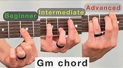 🎸 G minor chord on guitar | How to play a Gm guitar chord | Guitar Increase lesson tutorial tips