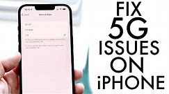 How To FIX 5G Not Working On iPhone