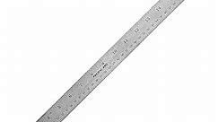 Pacific Arc 18 Inch Stainless Steel Ruler with Inch/Metric Conversion Table