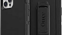 OtterBox iPhone 12 & iPhone 12 Pro Defender Series Case - BLACK, Rugged & Durable, with Port Protection, Includes Holster Clip Kickstand