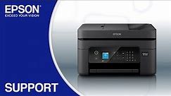 Epson WorkForce WF-2930 | Wireless Setup Using the Control Panel