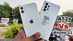 iPhone 11 Vs Samsung Galaxy A52s 5G Camera Test & Comparison | Which is The Best..?