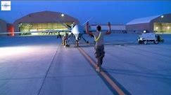USAF MQ-9 Reaper Drone Night Launch Prep