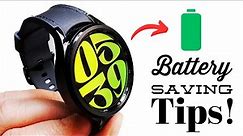 10 Tips to SAVE Battery on Galaxy Watch 6 Classic!