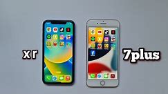 iphone xr vs 7 plus speed test