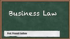 Introduction to Business Law - Nature of Contract - Business Law