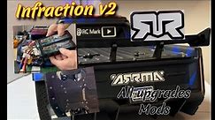 Arrma infraction v2, all upgrades and mods