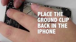 How to install a iPhone 4S Rear Facing Camera