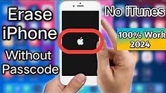 How To Erase iPhone Without Passcode Without iTunes | How To Erase iPhone Without Bypass Or iCloud |