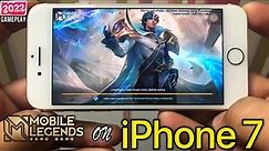 Mobile Legends: Bang Bang Gameplay on iPhone 7 in 2022? | (ULTRA GRAPHICS) [Handcam]