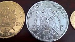 Compairing French Silver and Gold coins